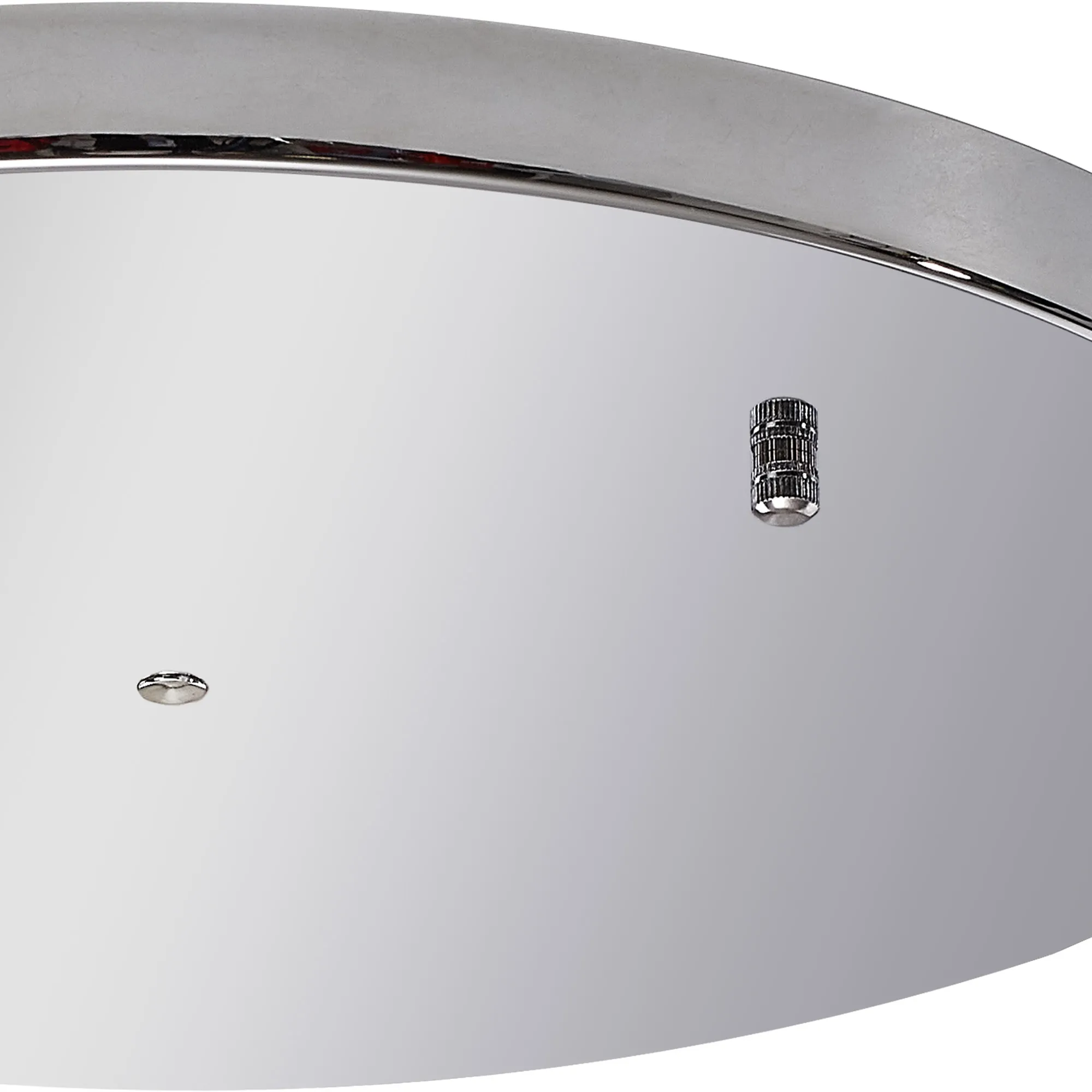 Hayes No Hole 40cm Round Ceiling Plate Polished Chrome D0830CH/NH  Deco Hayes No Hole Chrome